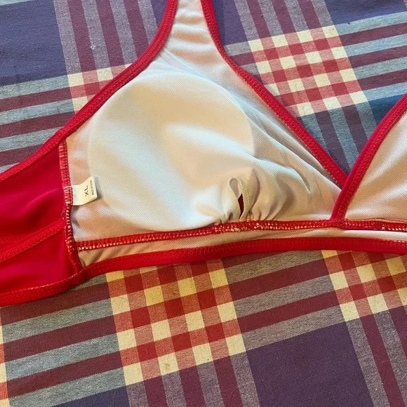 Red Triangle Bikini Top - Picture 5 of 9